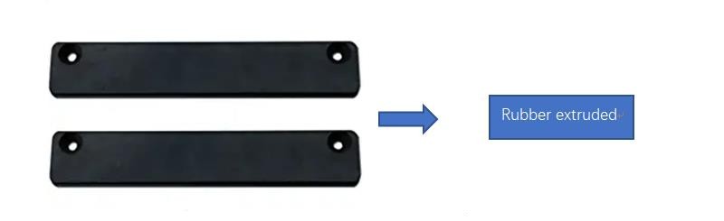 Rubber extruded magnetic license plate holder