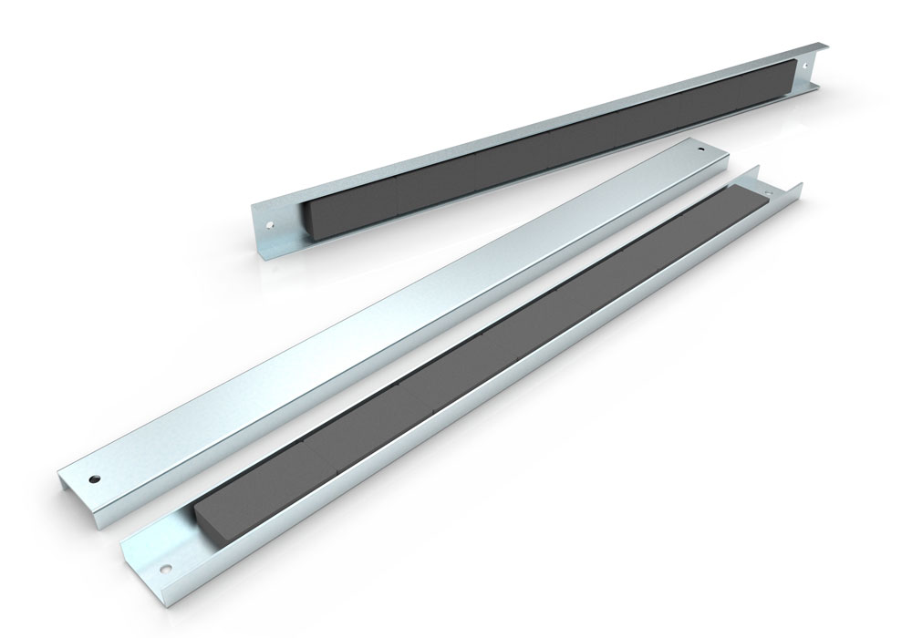 Ferrite Channel Magnet with Mounting Holes 24 Inch