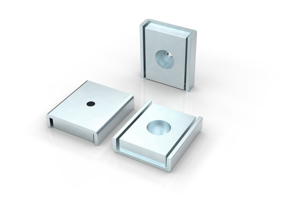 NdfeB Channel Magnet with Mounting Hole 1 Inch