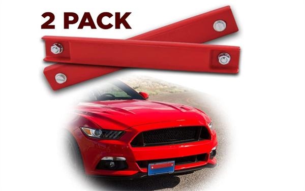 red magnetic license plate holder 2 packs