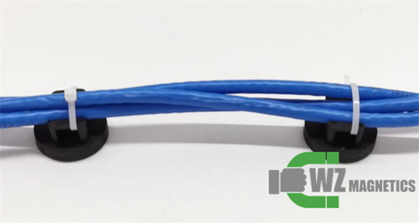 Cable Mounting with Rubber Coated Magnets